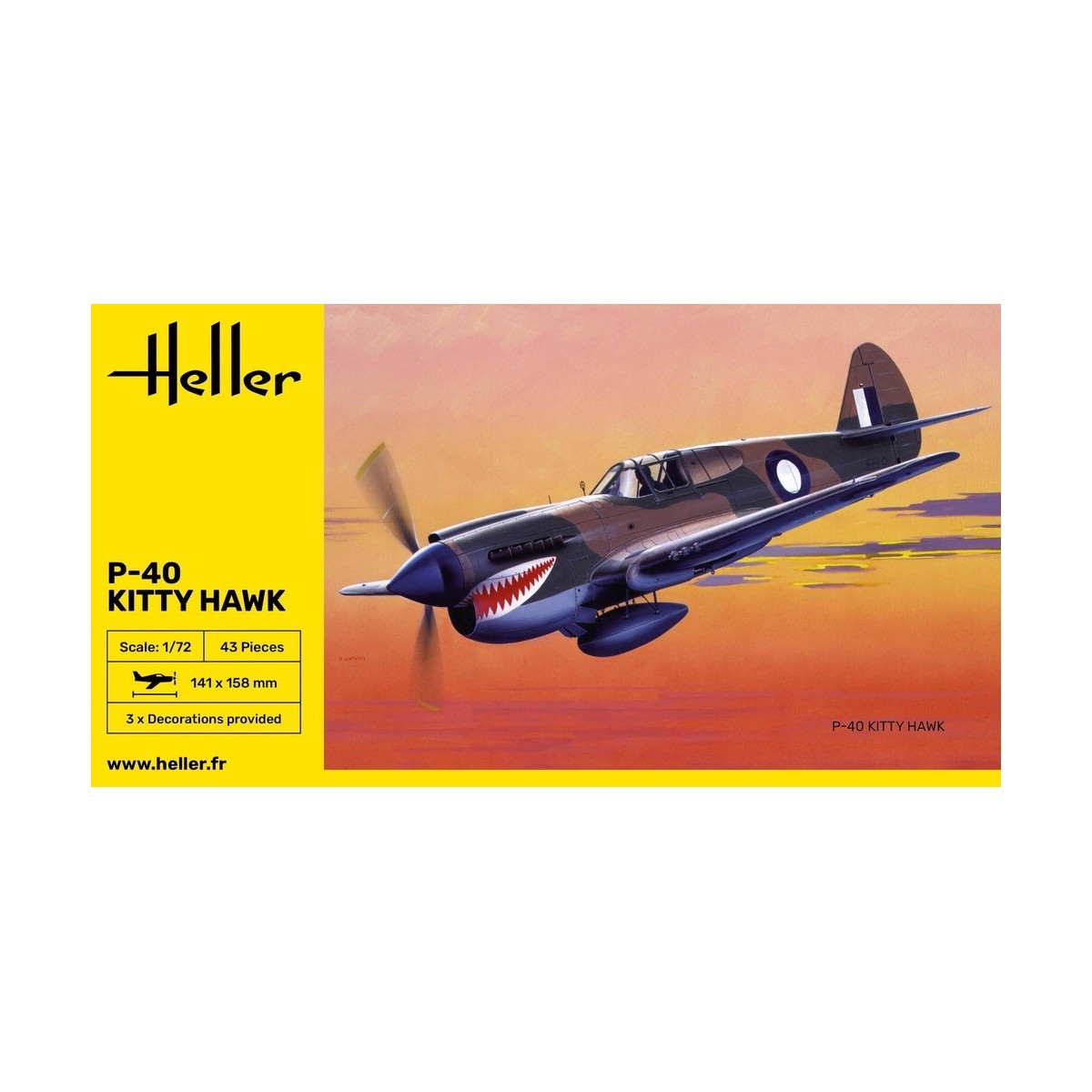 P-40 Kitty Hawk 1/72 Heller Heller HEL-80266 - 2