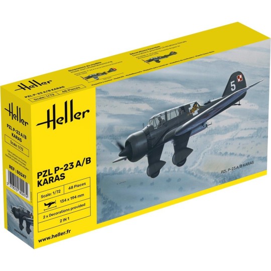 PZL 23 Karas 1/72 Heller Heller HEL-80247 - 1 HEL-80247-PZL 23 Karas 1/72 Heller - HEL-80247