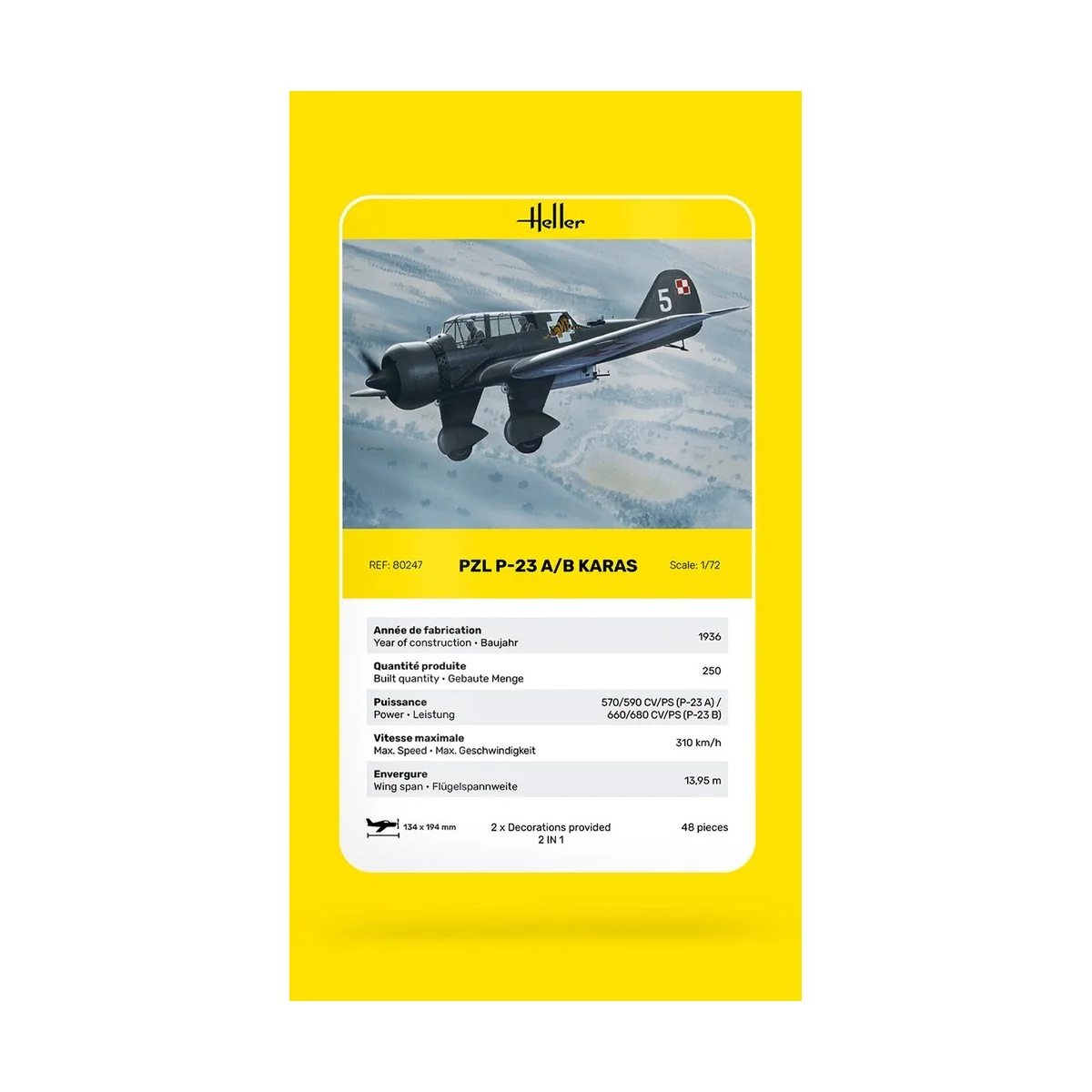 PZL 23 Karas 1/72 Heller Heller HEL-80247 - 4 PZL 23 Karas 1/72 Heller Heller HEL-80247 - 4