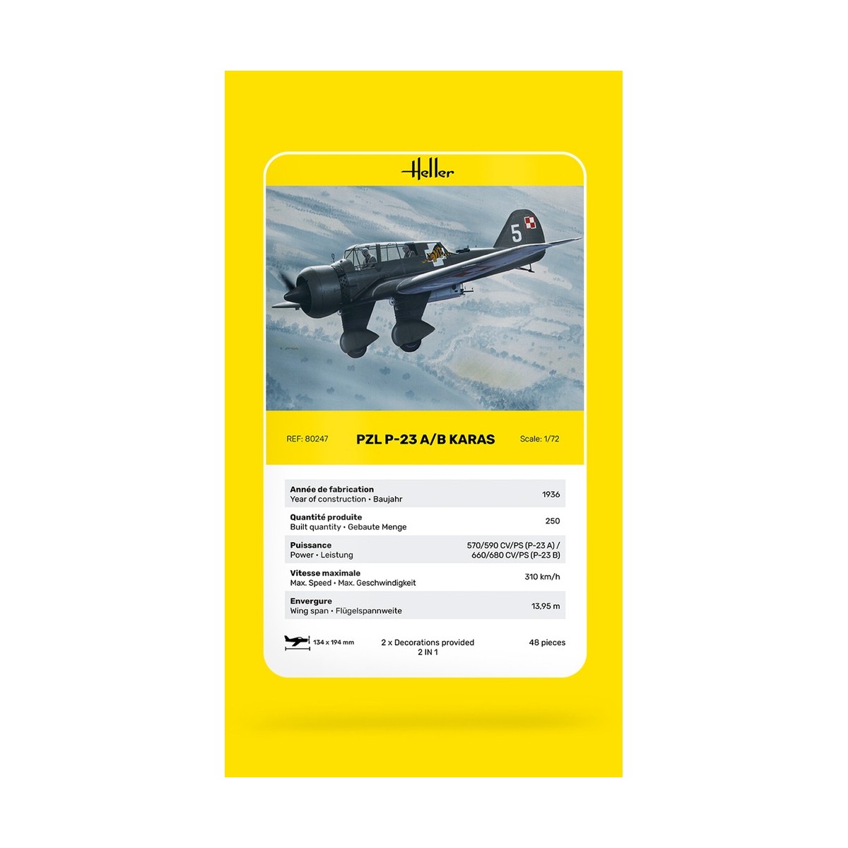PZL 23 Karas 1/72 Heller Heller HEL-80247 - 4 PZL 23 Karas 1/72 Heller Heller HEL-80247 - 4