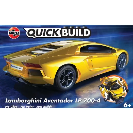 J6026-Lamborghini Aventador LP 700-4 Jaune - Quick Build Airfix