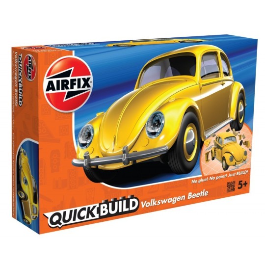 J6023-Volkswagen Beetle Coccinelle Jaune - Quick Build Airfix