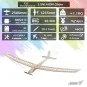 Aion 2500mm Glider Balsa Kit DW Hobby DW Hobby - Dancing Wings Hobby F2501C - 8 F2501C-Aion 2500mm Glider Balsa Kit DW Hobby - F2501C