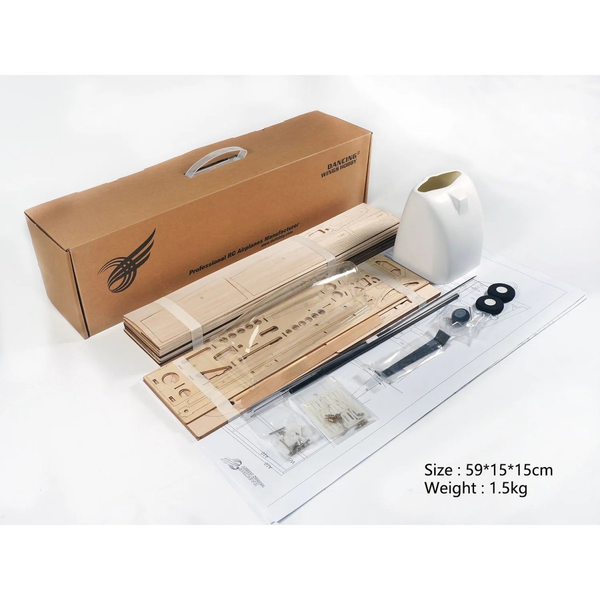 Extra 330 1000mm X01 Kit balsa DW Hobby DW Hobby - Dancing Wings Hobby X0101 - 11