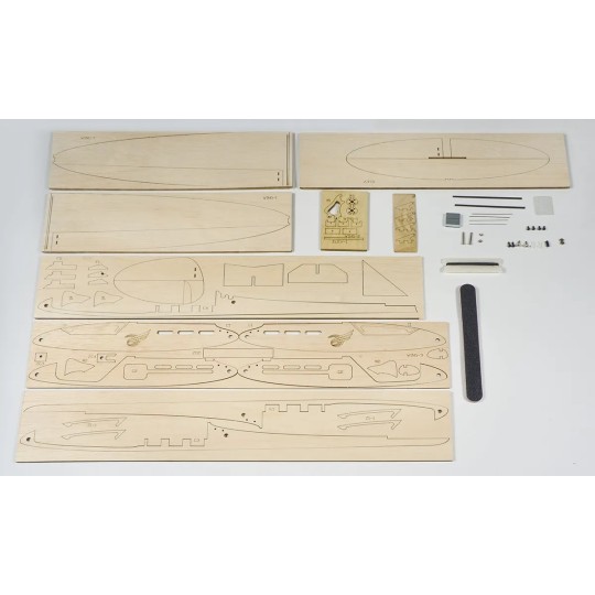 F0604-Planeur Sparrow 620mm kit balsa DW Hobby - F0604