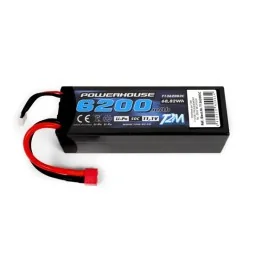 Li-Po 3S 11.1V 6200mAh 50C coqué (Dean) T2M T2M T1362003C - 1