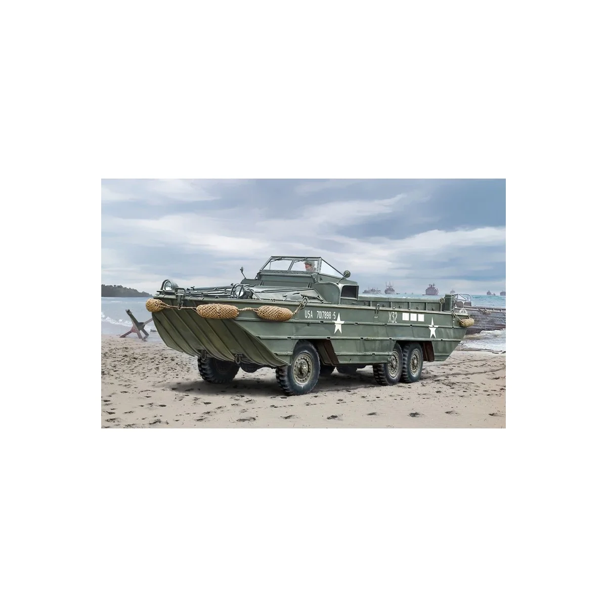 Véhicule DUKW 2 1/2 ton GMC amphibie 1/72 Italeri Italeri I7022 - 1 Véhicule DUKW 2 1/2 ton GMC amphibie 1/72 Italeri Italeri I7022 - 1