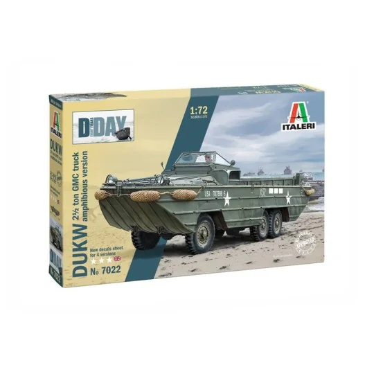 Véhicule DUKW 2 1/2 ton GMC amphibie 1/72 Italeri Italeri I7022 - 2 I7022-Véhicule DUKW 2 1/2 ton GMC amphibie 1/72 Italeri - I7022