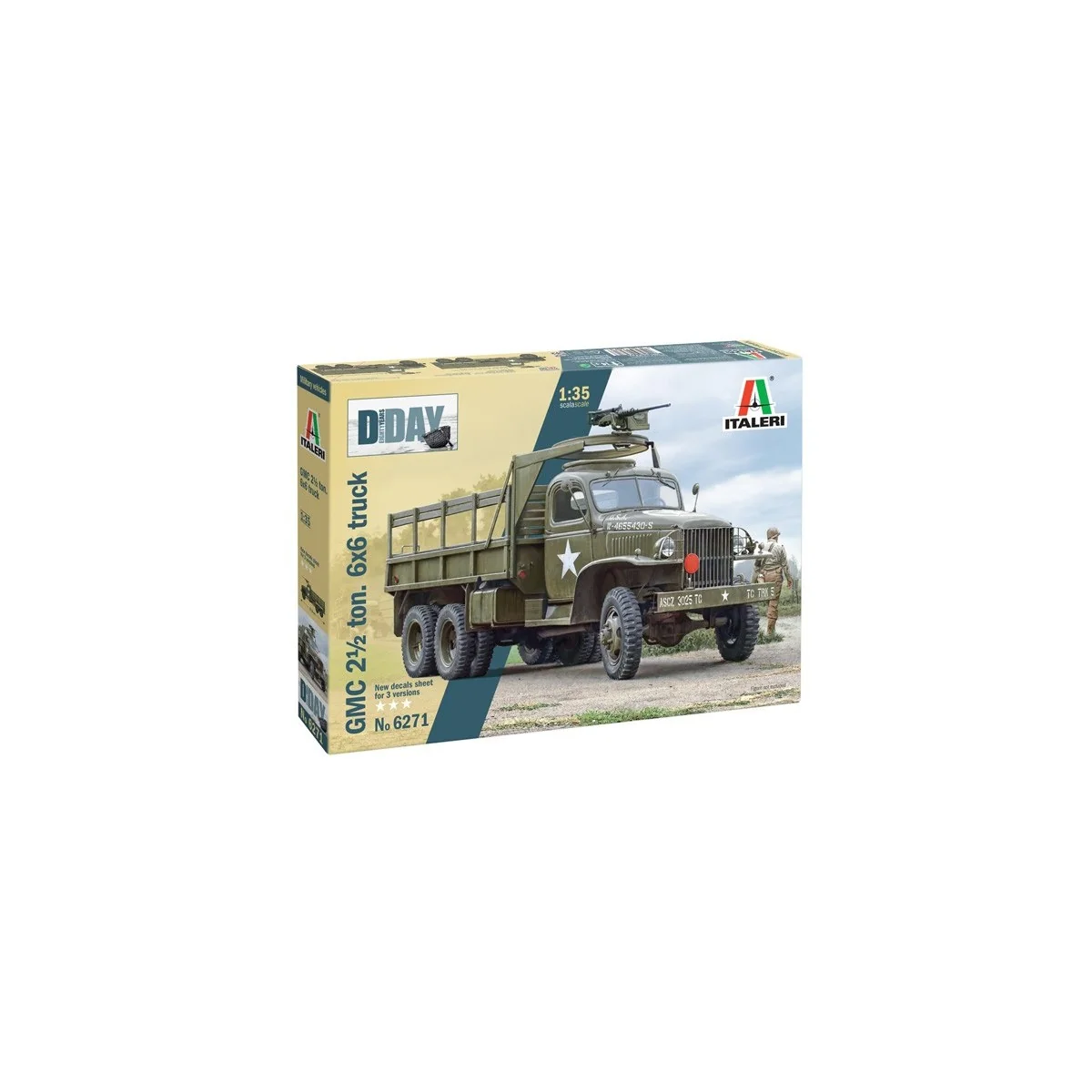 GMC 2 1/2 6x6 ton Normandy 1/35 Italeri Truck Italeri I6271 - 2