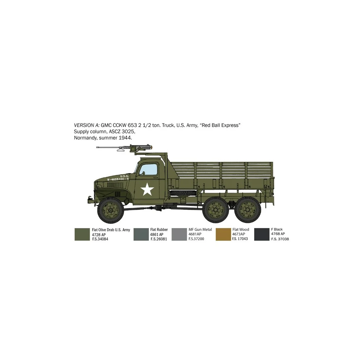 Camion GMC 2 1/2 6x6 ton Normandie 1/35 Italeri Italeri I6271 - 4