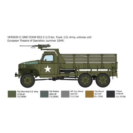 I6271-Camion GMC 2 1/2 6x6 ton Normandie 1/35 Italeri