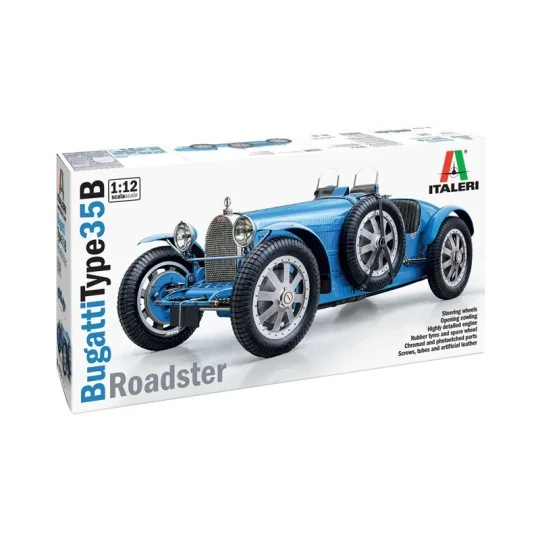 Bugatti 35B Roadster 1/12 Italeri Italeri I4713 - 2 I4713-Bugatti 35B Roadster 1/12 Italeri - I4713