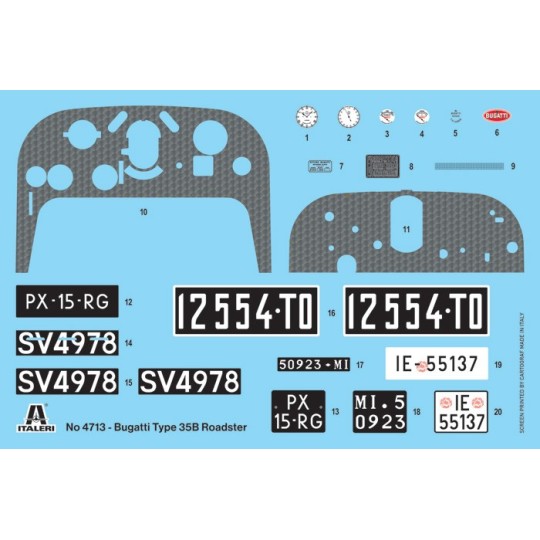 I4713-Bugatti 35B Roadster 1/12 Italeri