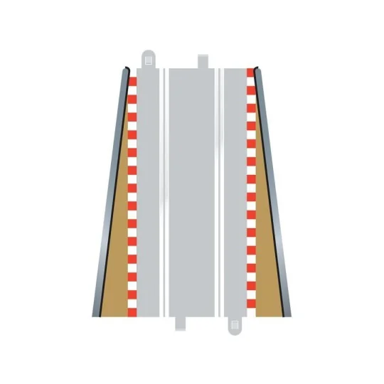 C8233-End of Straight Curbs 350mm (x2) 1/32 Scalextric Circuit - C8233