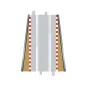 C8233-End of Straight Curbs 350mm (x2) 1/32 Scalextric Circuit - C8233