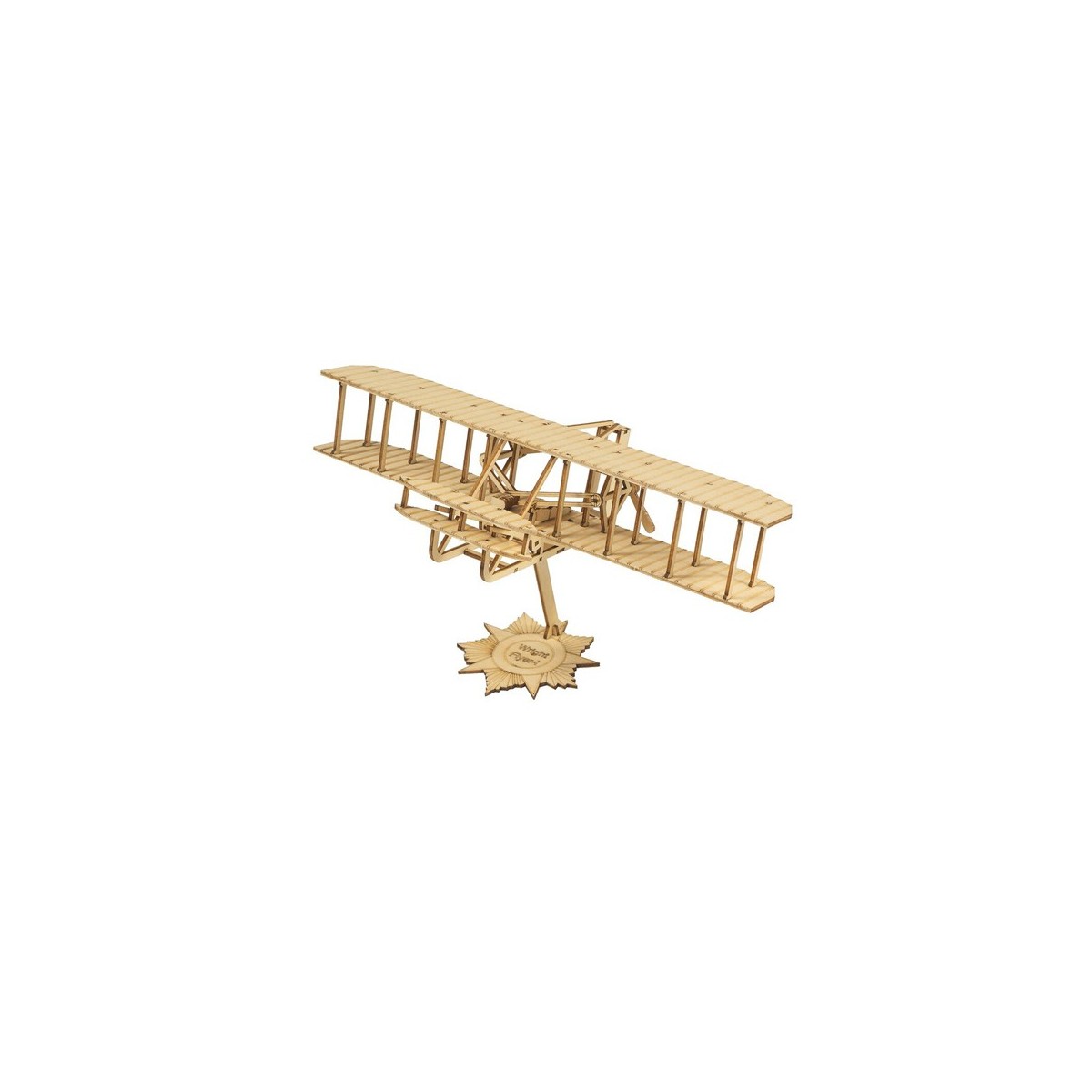 Mini Wright Flyer-I 1/62 Wood Laser Cutter, DW Hobby Static Model DW Hobby - Dancing Wings Hobby VC09 - 1