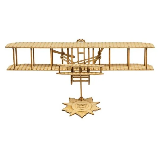 VC09-Mini Wright Flyer-I 1/62 Wood Laser Cutter, DW Hobby Static Model - VC09
