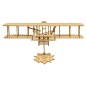 VC09-Mini Wright Flyer-I 1/62 découpe laser bois, modèle statique DW Hobby
