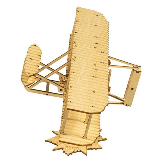 VC09-Mini Wright Flyer-I 1/62 Wood Laser Cutter, DW Hobby Static Model