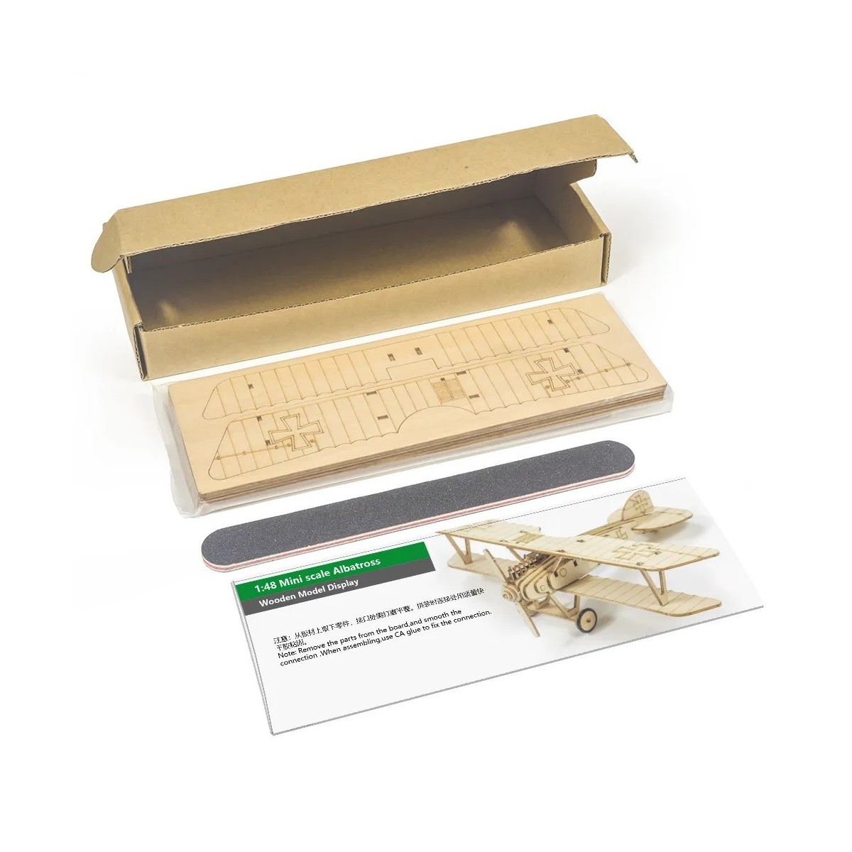 Mini Albatros 1/48 Wood Laser Cut, Static Model DW Hobby DW Hobby - Dancing Wings Hobby VC03 - 10