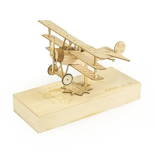 Mini Fokker Dr1 1/38 découpe laser bois, modèle statique DW Hobby DW Hobby - Dancing Wings Hobby VC05 - 1 VC05-Mini Fokker Dr1 1/38 découpe laser bois, modèle statique DW Hobby - VC05