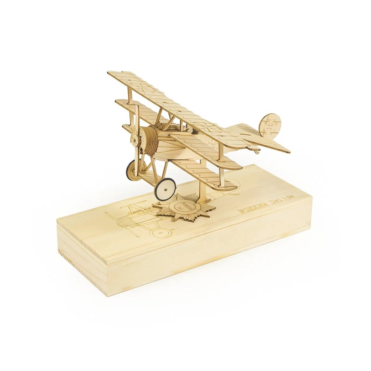 Mini Fokker Dr1 1/38 Wood Laser Cutter, DW Hobby Static Model DW Hobby - Dancing Wings Hobby VC05 - 1