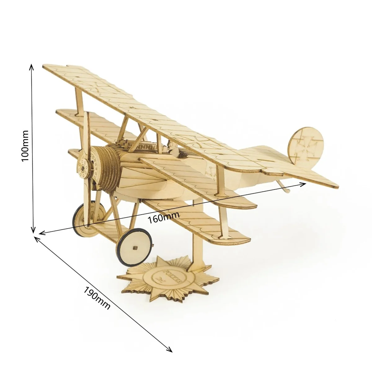 Mini Fokker Dr1 1/38 Wood Laser Cutter, DW Hobby Static Model DW Hobby - Dancing Wings Hobby VC05 - 3 Mini Fokker Dr1 1/38 Wood Laser Cutter, DW Hobby Static Model DW Hobby - Dancing Wings Hobby VC05 - 3