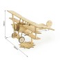VC05-Mini Fokker Dr1 1/38 découpe laser bois, modèle statique DW Hobby