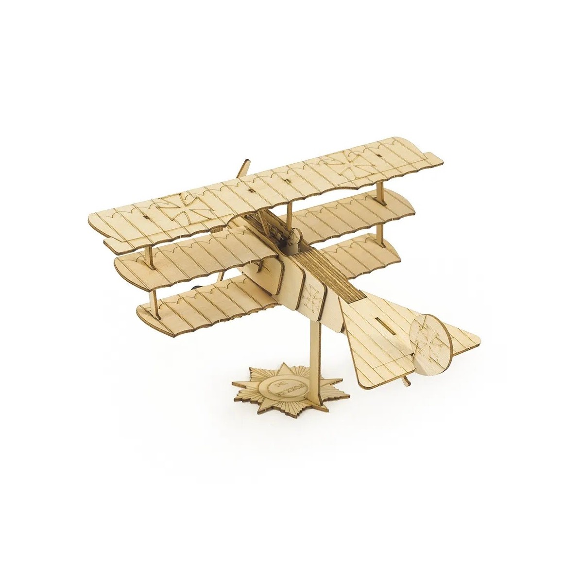 Mini Fokker Dr1 1/38 Wood Laser Cutter, DW Hobby Static Model DW Hobby - Dancing Wings Hobby VC05 - 4