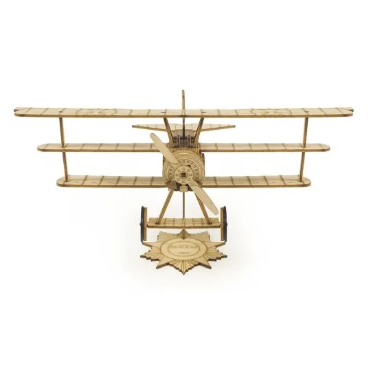 Mini Fokker Dr1 1/38 découpe laser bois, modèle statique DW Hobby DW Hobby - Dancing Wings Hobby VC05 - 5 VC05-Mini Fokker Dr1 1/38 découpe laser bois, modèle statique DW Hobby - VC05