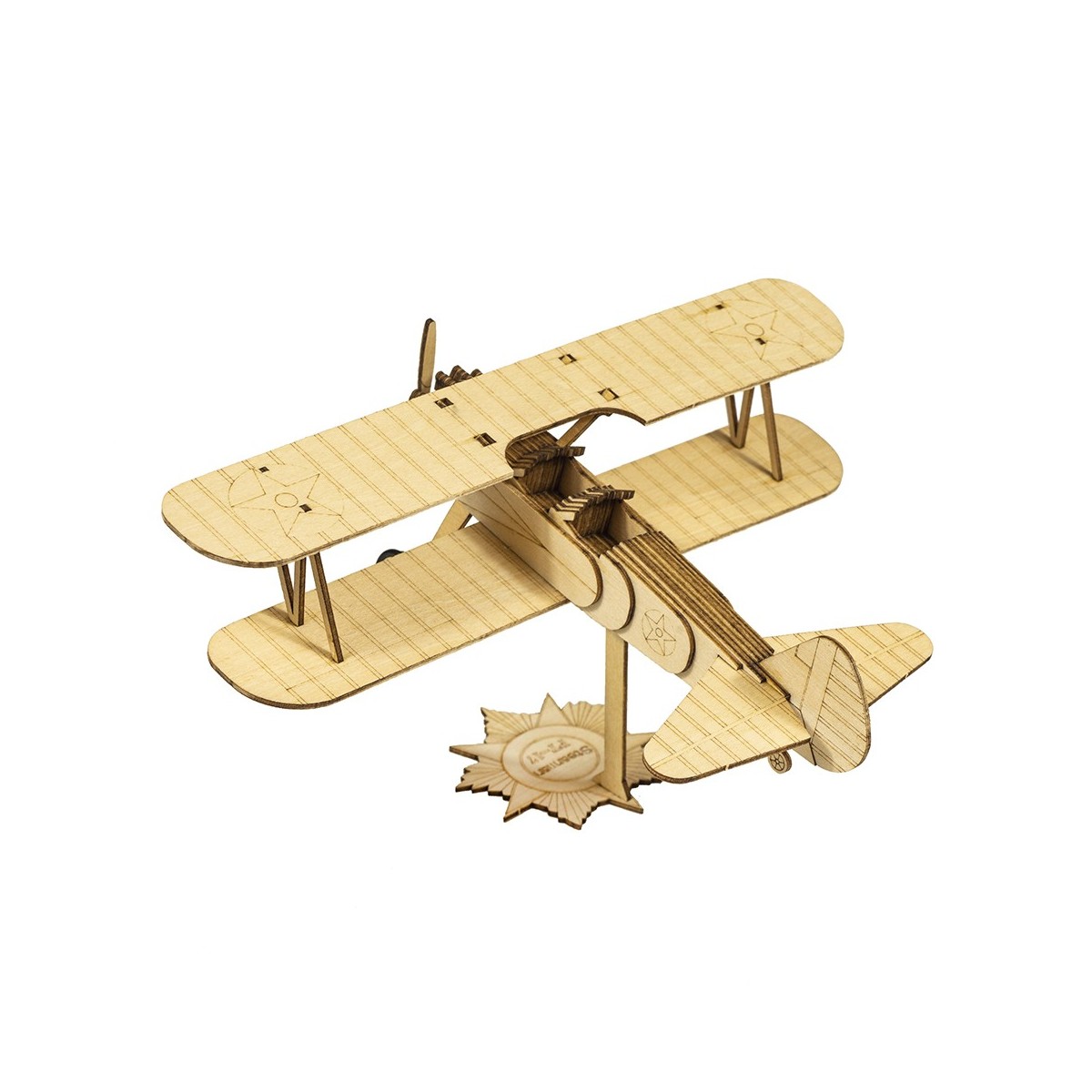copy of Mini Fokker Dr1 1/38 Wood Laser Cutter, DW Hobby Static Model DW Hobby - Dancing Wings Hobby VC11 - 2