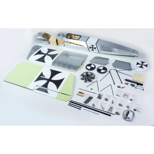 SCG2404-Fokker-E 1.58m 1/6 S24 Kit ARF PNP balsa DW Hobby - SCG2404