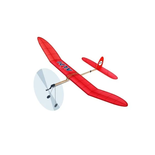 SV-1071-Planeur moteur caoutchouc ALTI découpe laser balsa Siva