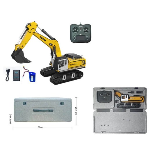 CY1599-Full metal RC excavator 23hp 1/14 - HuiNa 1599