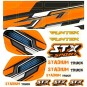FTK-21060-Planche de Stickers Orange STX Sport Funtek