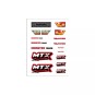 MTX Sport Funtek Red Sticker Sheet Funtek FTK-21056 - 1 FTK-21056-MTX Sport Funtek Red Sticker Sheet - FTK-21056