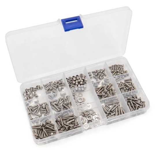 Screw set 1/10 1/8 (330 pcs) for RC car Hobbytech HTR-303 - 1 HTR-303-Screw set 1/10 1/8 (330 pcs) for RC car - HTR-303