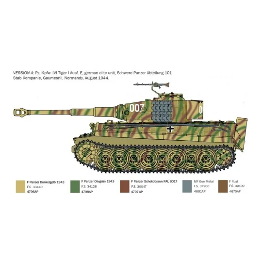 I6754-Tank Tiger I Normandy 1/35 Italeri - I6754