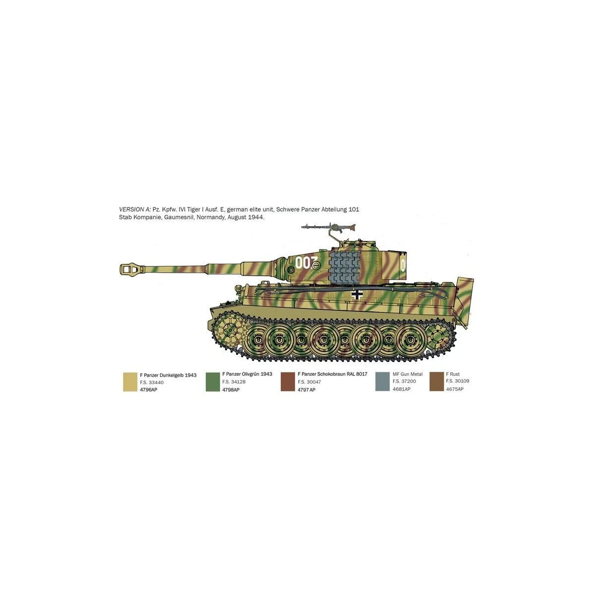 Char Tiger I Normandie 1/35 Italeri Italeri I6754 - 3 Char Tiger I Normandie 1/35 Italeri Italeri I6754 - 3