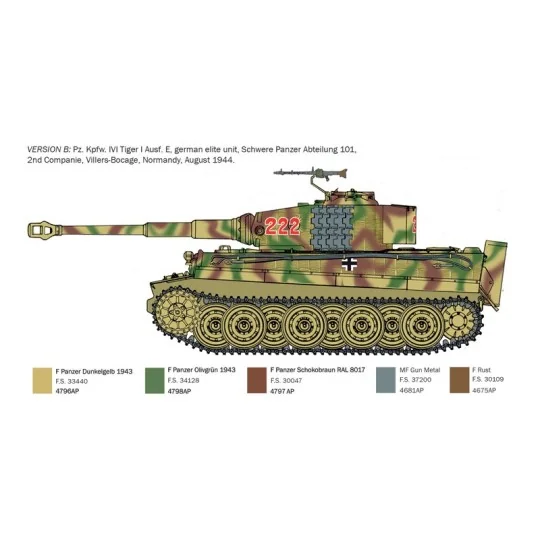 Char Tiger I Normandie 1/35 Italeri Italeri I6754 - 4 I6754-Char Tiger I Normandie 1/35 Italeri - I6754
