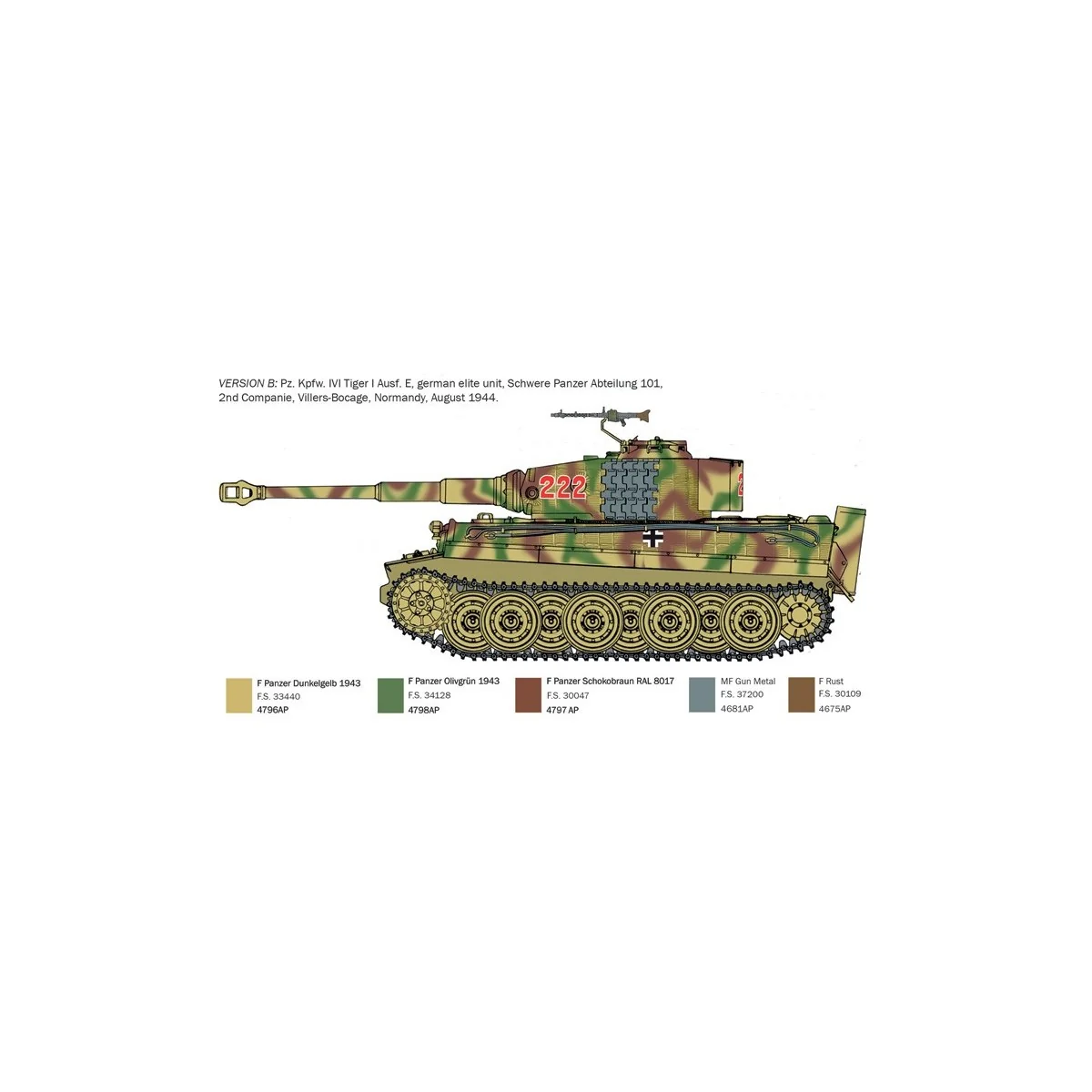 Char Tiger I Normandie 1/35 Italeri Italeri I6754 - 4