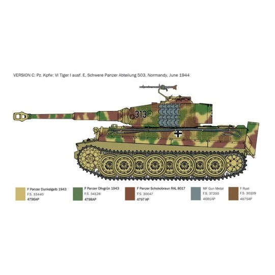 Char Tiger I Normandie 1/35 Italeri Italeri I6754 - 5 I6754-Char Tiger I Normandie 1/35 Italeri - I6754