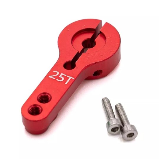 HTR-1930025-RD-Hobbytech 25T Red Aluminum Single Servo Lever