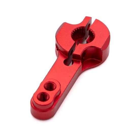 HTR-1930025-RD-Palonnier de servo alu simple rouge 25T Hobbytech - HTR-1930025-RD