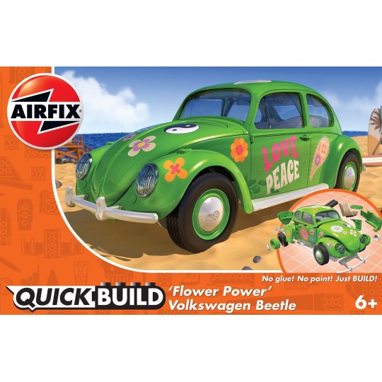J6031-Volkswagen Coccinelle « Flower Power » - Maquette Airfix à montage rapide
