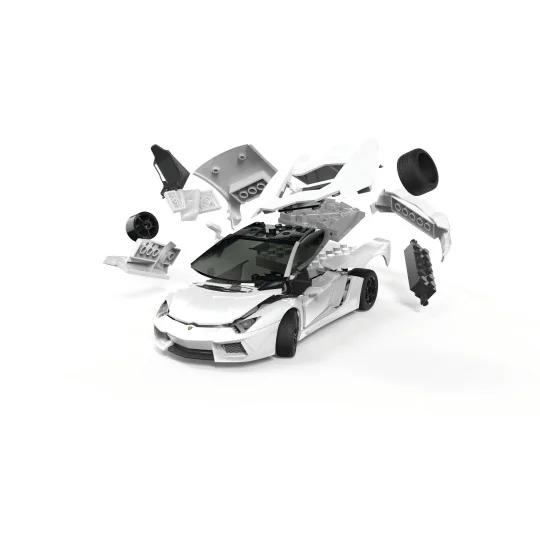 J6019-Lamborghini Aventador LP 700-4 Blanche - Quick Build Airfix