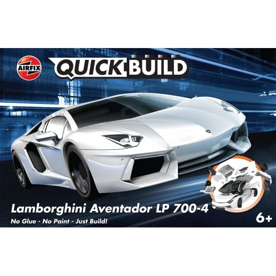 J6019-Lamborghini Aventador LP 700-4 Blanche - Quick Build Airfix
