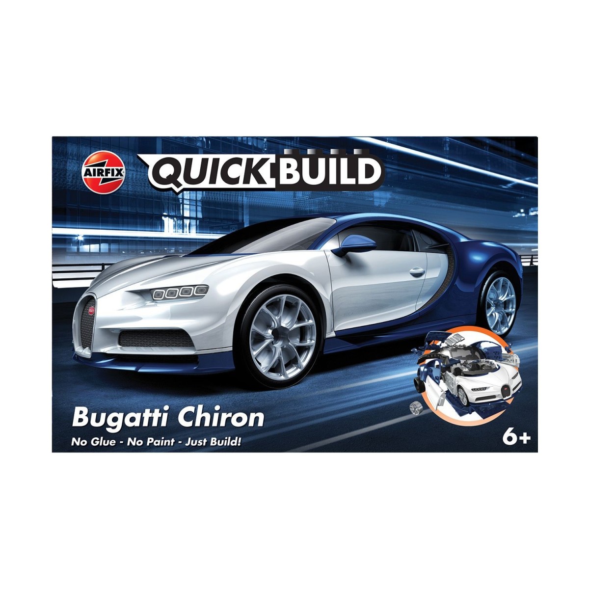Bugatti Chiron - Quick Build Airfix Airfix J6044 - 1 Bugatti Chiron - Quick Build Airfix Airfix J6044 - 1