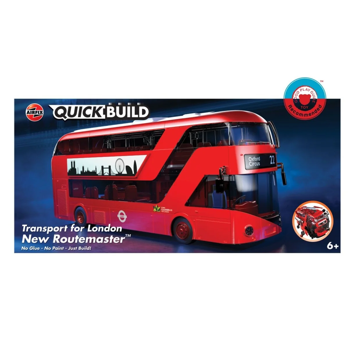 Bus Londre New Routemaster - Quick Build Airfix Airfix J6050 - 1 Bus Londre New Routemaster - Quick Build Airfix Airfix J6050 - 1