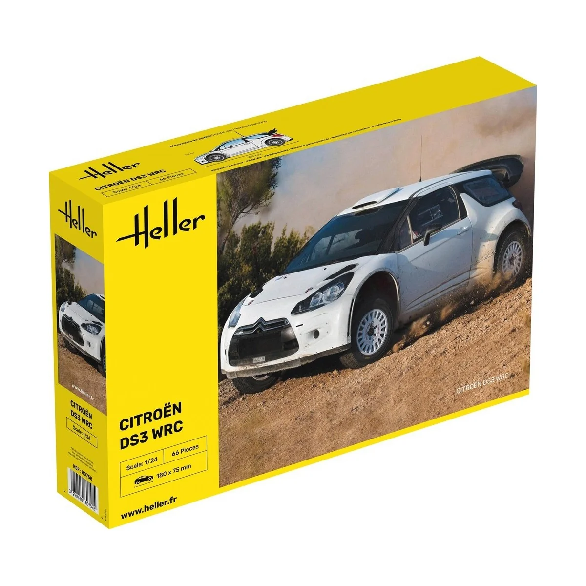 Citroën DS3 WRS 1/24 Heller Heller HEL-80758 - 1 Citroën DS3 WRS 1/24 Heller Heller HEL-80758 - 1